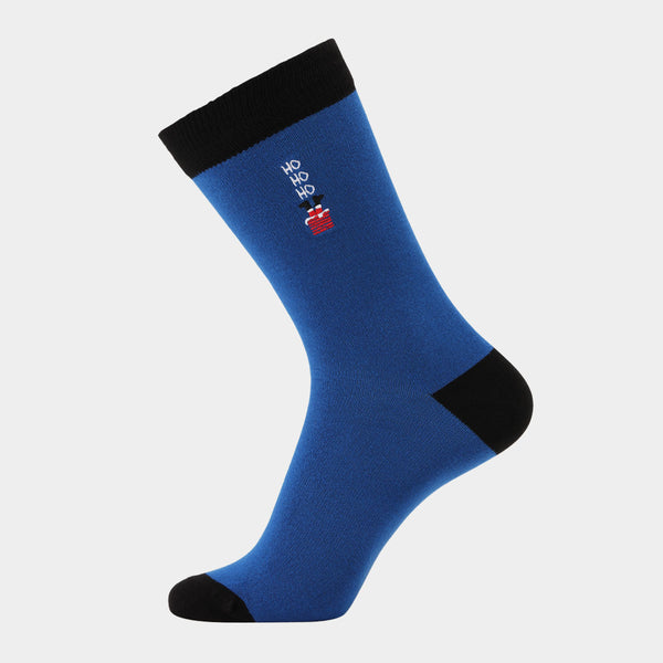 5 Paar Socken aus Bambus - Weihnachtsstickerei