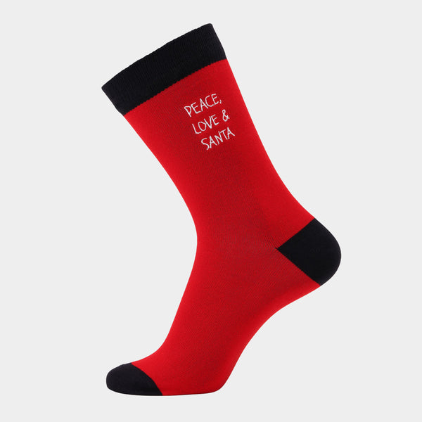 5 Paar Socken aus Bambus - Weihnachtsstickerei