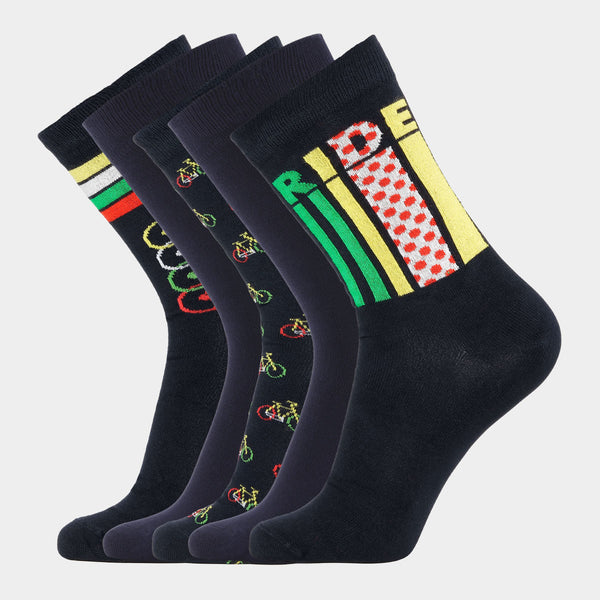 5 Paar Socken aus Bambus - Tour De France