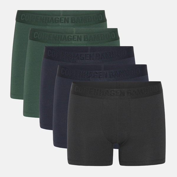 Bambus-Unterhosen - 5er-Pack schwarz-army-navy