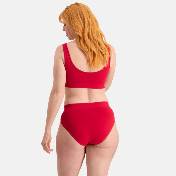Belle bamboo maxi briefs - rot 3er Pack