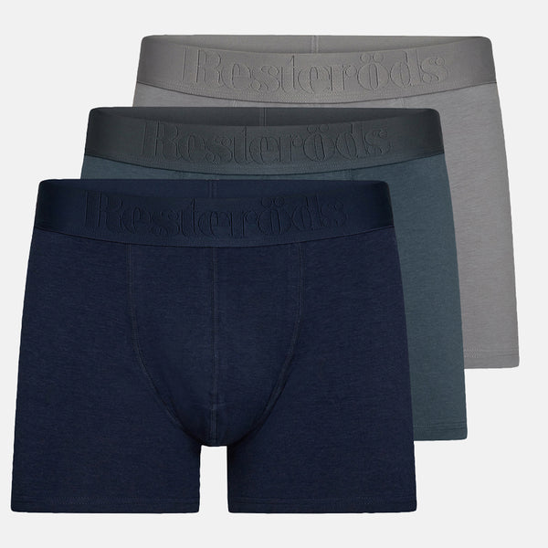 3 Paar grau/grün/blaue Bambus-Unterhosen