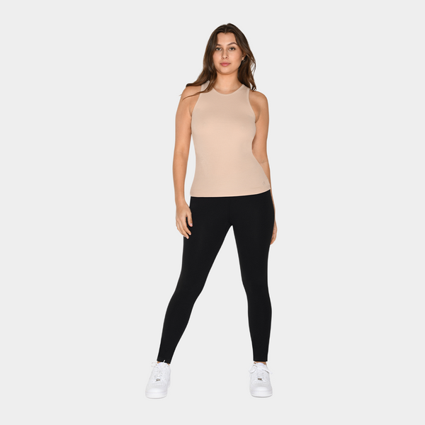 Nacktes Bambus-Ripp-Tank-Top