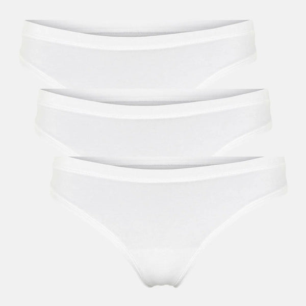 3er-Pack Weißer Bambus G-String Höschen