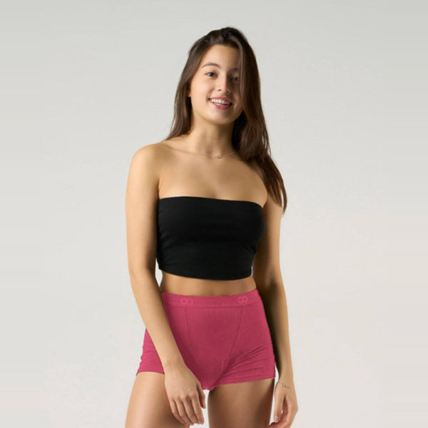 Super Bambus Periodenslip in Ruby Pink
