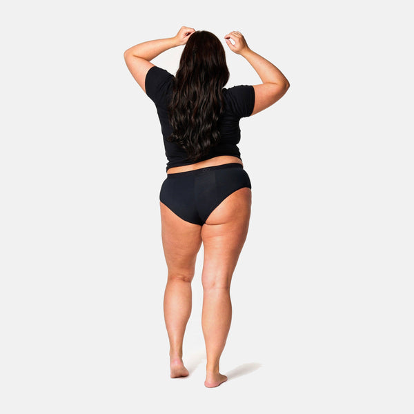 Sort menstruationstrusse Hipster - Kraftig
