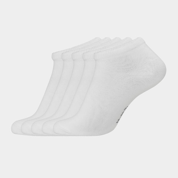 5 par hvide bambus ankelstrømper 40-44 Copenhagen Bamboo