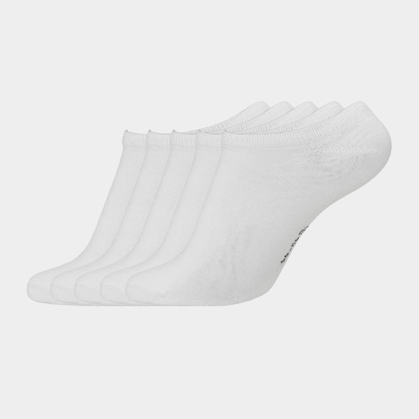 5 par hvide footies I bambus 45-49 Copenhagen Bamboo