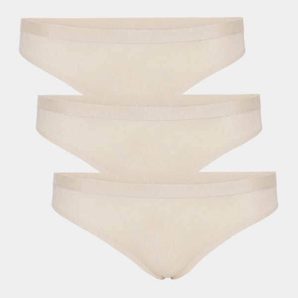 Creme bambus g-streng trusser - 3 pak S Copenhagen Bamboo