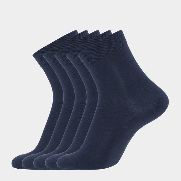 5 par navy bambus strømper ( Low cut ) 40-44 Copenhagen Bamboo