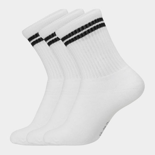 3 par hvide bambus tennissokker 45-49 Copenhagen Bamboo