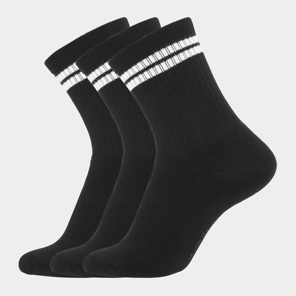 3 par sorte bambus tennissokker 45-49 Copenhagen Bamboo