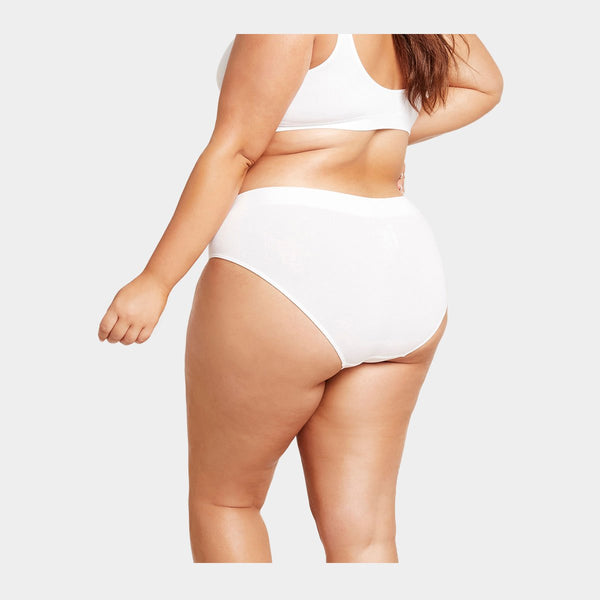 Hvide bambus midi trusser    Boody