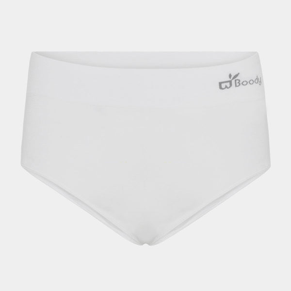 Hvide bambus maxi trusser XS Boody