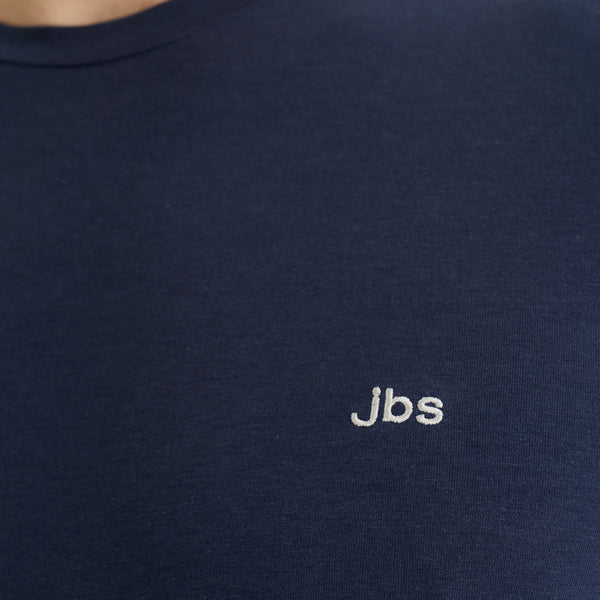 Navy langærmet bambus T-shirt til herre