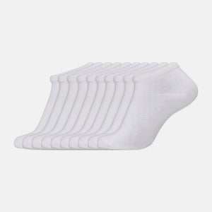 10er-Pack weiße Bambus-Sneakersocken von Decoy