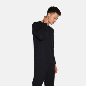 Sort langærmet bambus sweatshirt fra Urban Quest