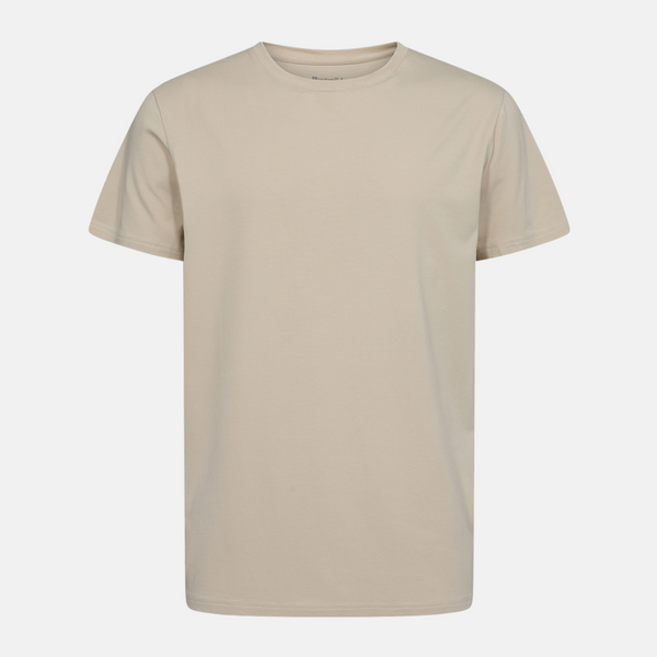 Light khaki crew neck bamboo t-shirt