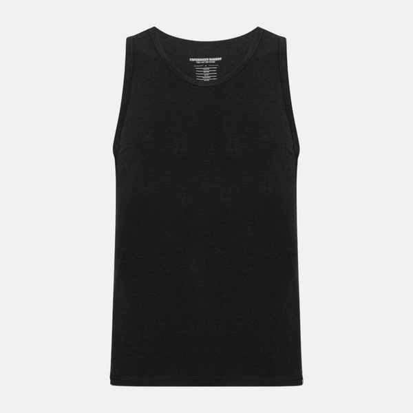 Schwarze Bambus-Tank-Tops - 2er-Pack