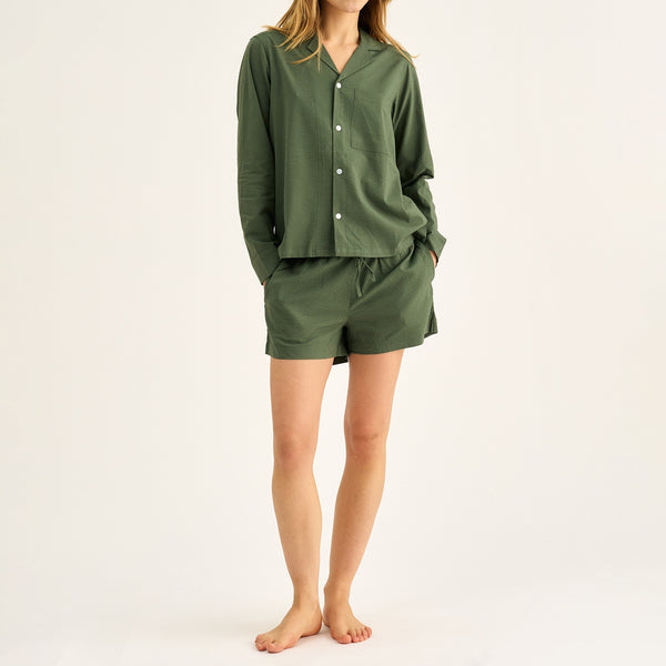 Grüne Bambusshorts