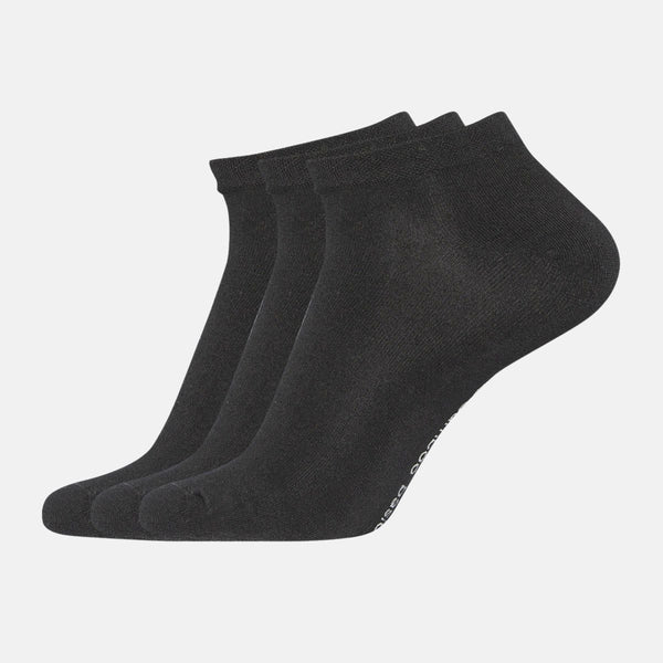3er Pack schwarze Bambus-Socken