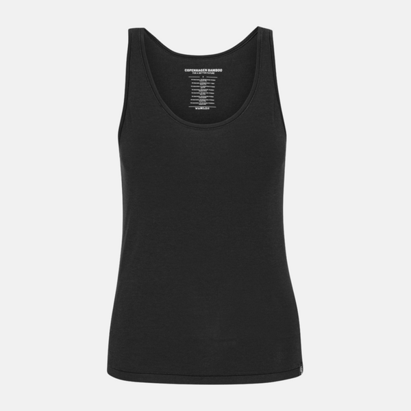 Schwarzes Bambus-Tank-Top 2er-Pack