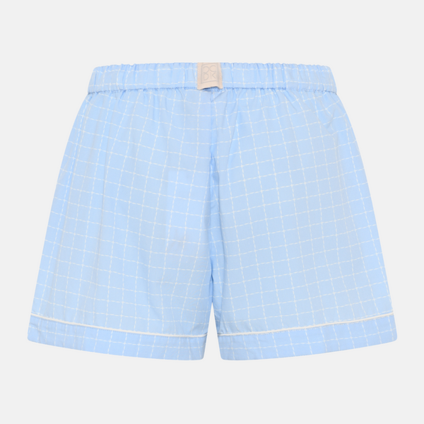 Katrina Bambus-Nachtshorts - hellblau