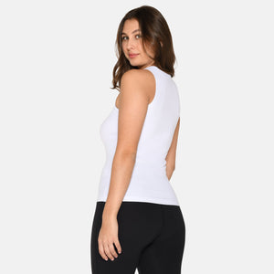 Hvid rib bambus Tank Top fra Urban Quest