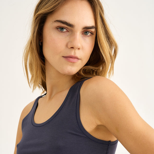 Dunkelgraues Bambus Tank Top