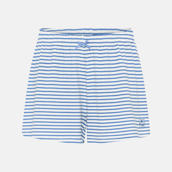 Kimmy bamboo night shorts - hellblau gestreift