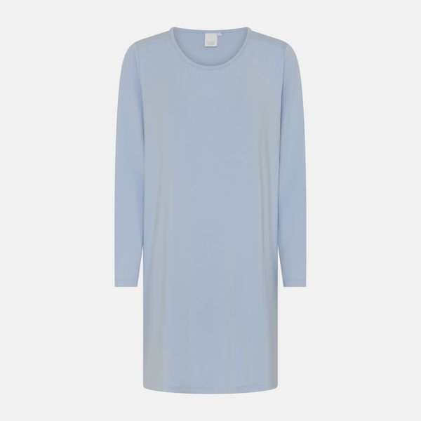 Bea Langarm-Bambus-Nachthemd - Kentucky Blue