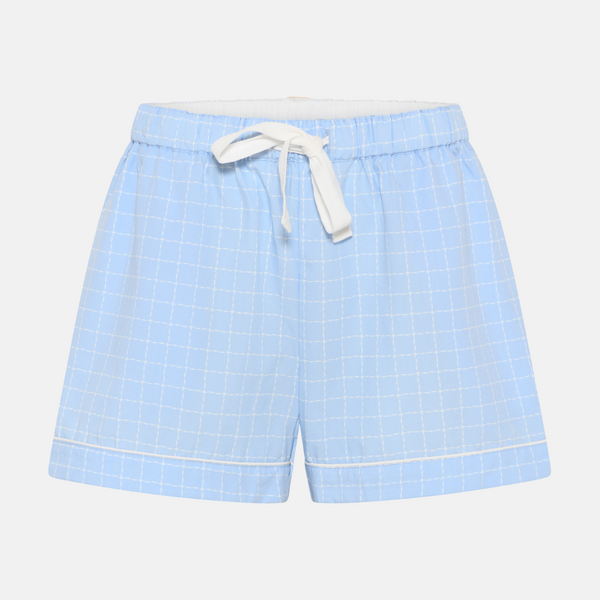 Katrina Bambus-Nachtshorts - hellblau