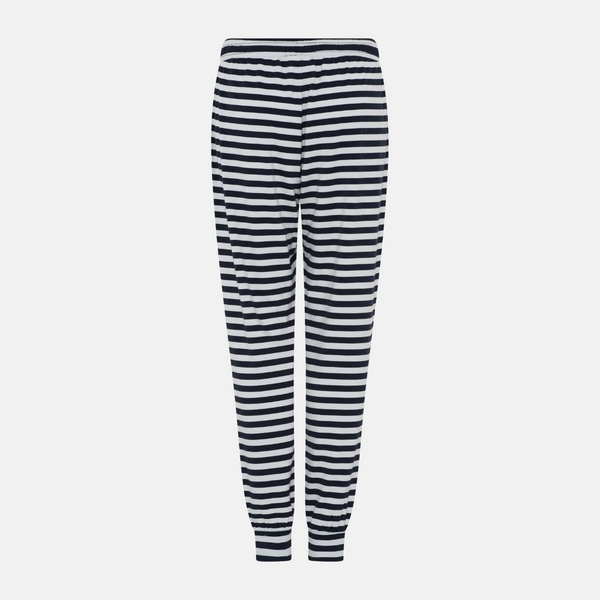 Betty bamboo night trousers - schwarz/weiß gestreift