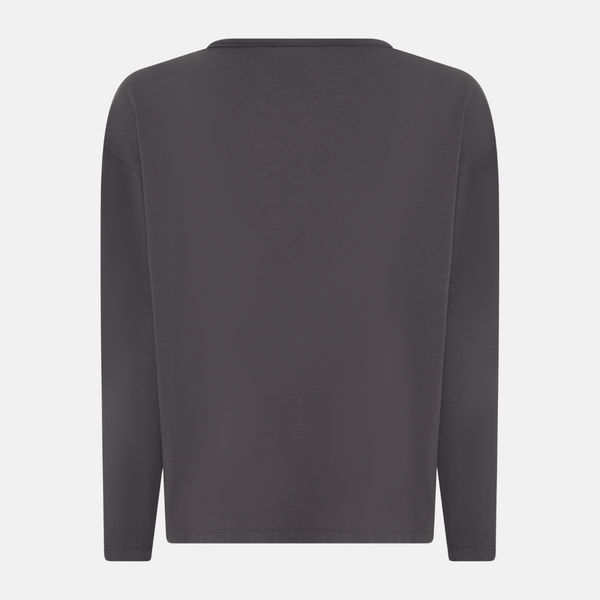 Britt Langarm-T-Shirt aus Bambus - Pavement