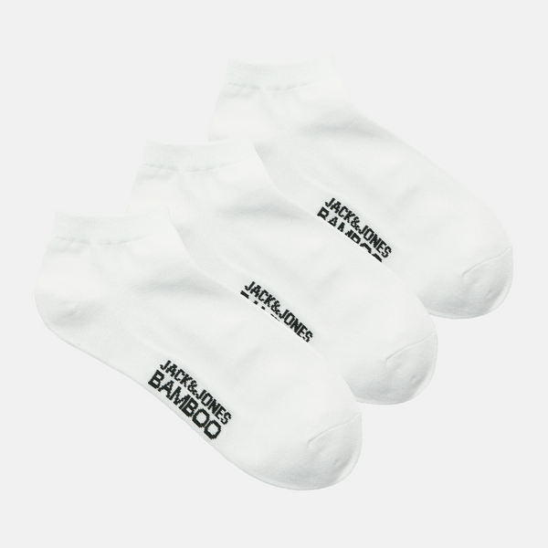 JACBASIC Bamboo ankle socks white 3 pack