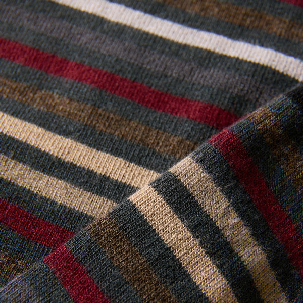 Grau gestreifte Socken aus Bambus