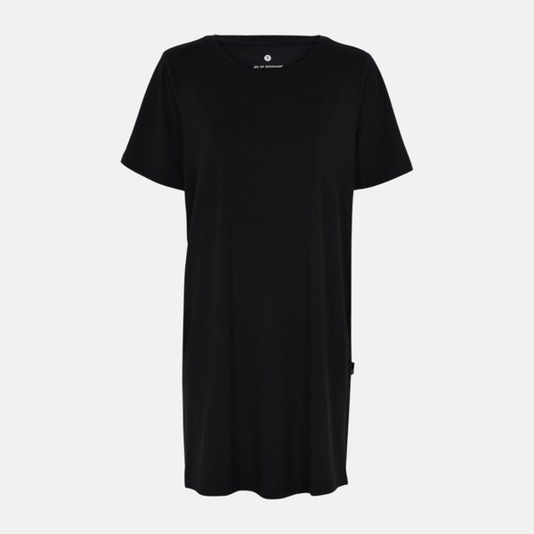 Bambus-T-Shirt-Kleid schwarz
