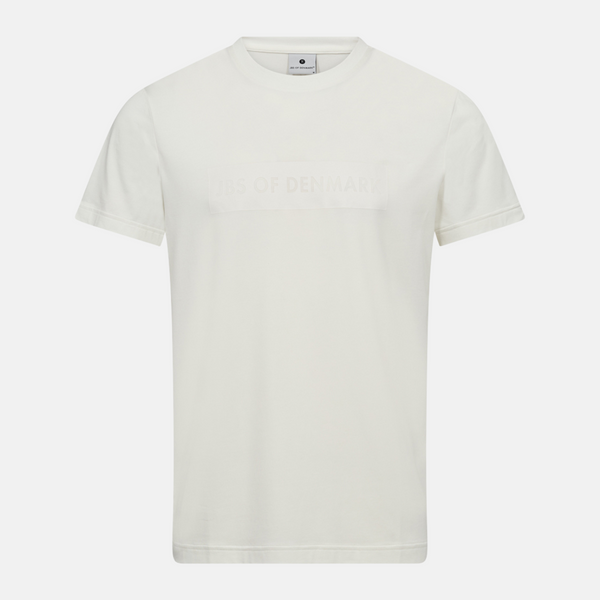 Weißes Bambus-T-Shirt mit Logo
