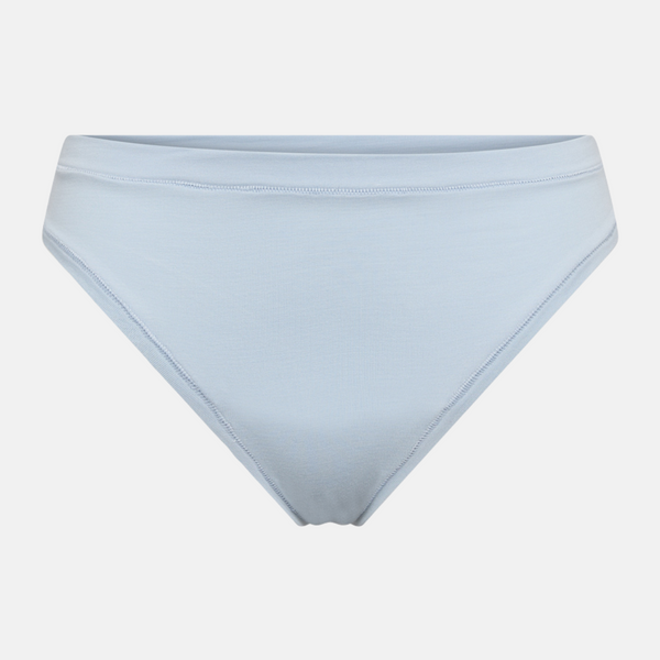 Hellblauer Bambus-G-String-Slip