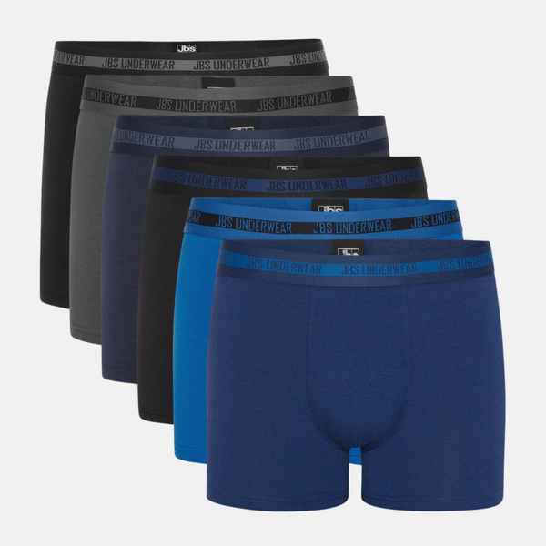 6 Paar Bambusunterwäsche schwarz - blau