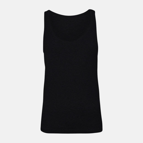 Schwarzes Bambus-Tanktop mit breitem Träger