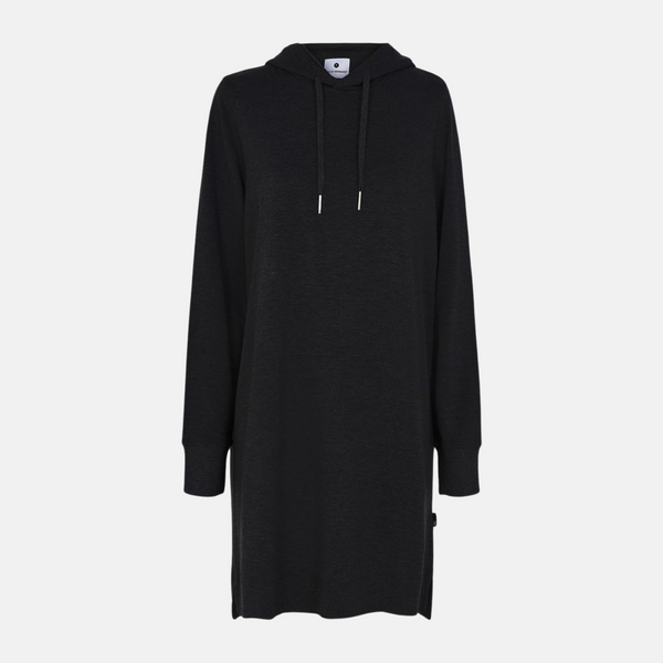 Schwarzes Kapuzenkleid aus Bambus