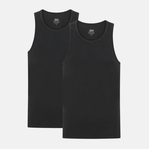 2 pak Sort bambus Tank Top fra JBS