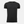 Schwarzes Bambus-T-Shirt mit Rundhalsausschnitt