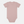 Kurzärmeliger rosa Bambus-Bodysuit