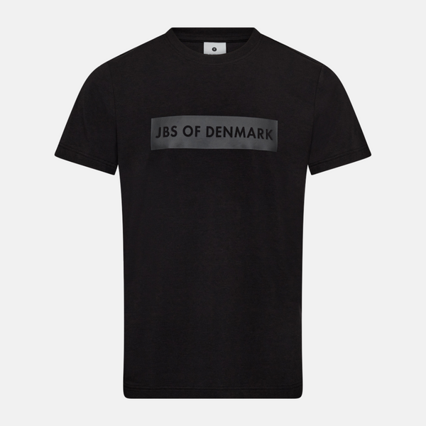 Schwarzes Bambus-T-Shirt mit Logo