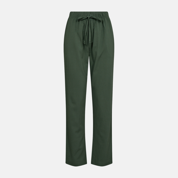 Grüne Bambushose in Seersucker-Qualität