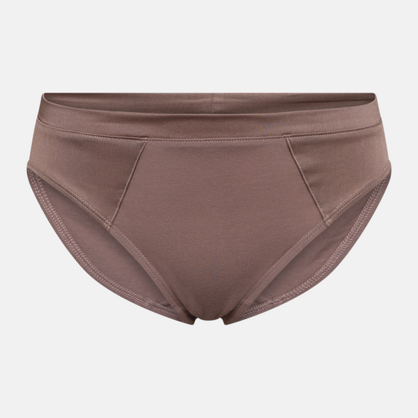 Taupe Bamboo tai Höschen mit femininen Details