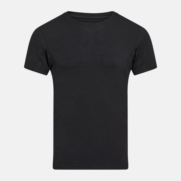 Schwarzes Bambus-Anti-Schweiß-T-Shirt