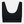 Schwarzes Bambus-BH-Top mit femininen Details